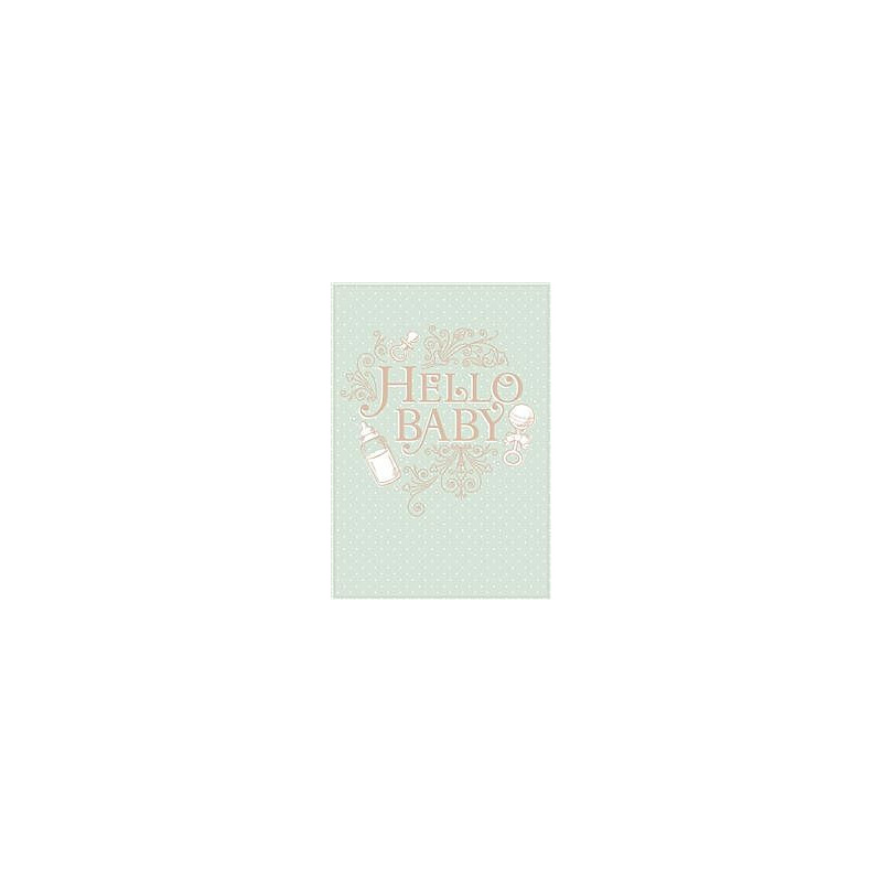 Baby Boy Hello Baby Greeting Card