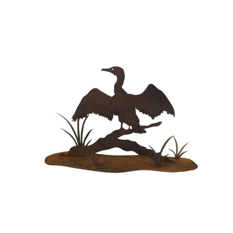 Cormorant Stand Garden Art