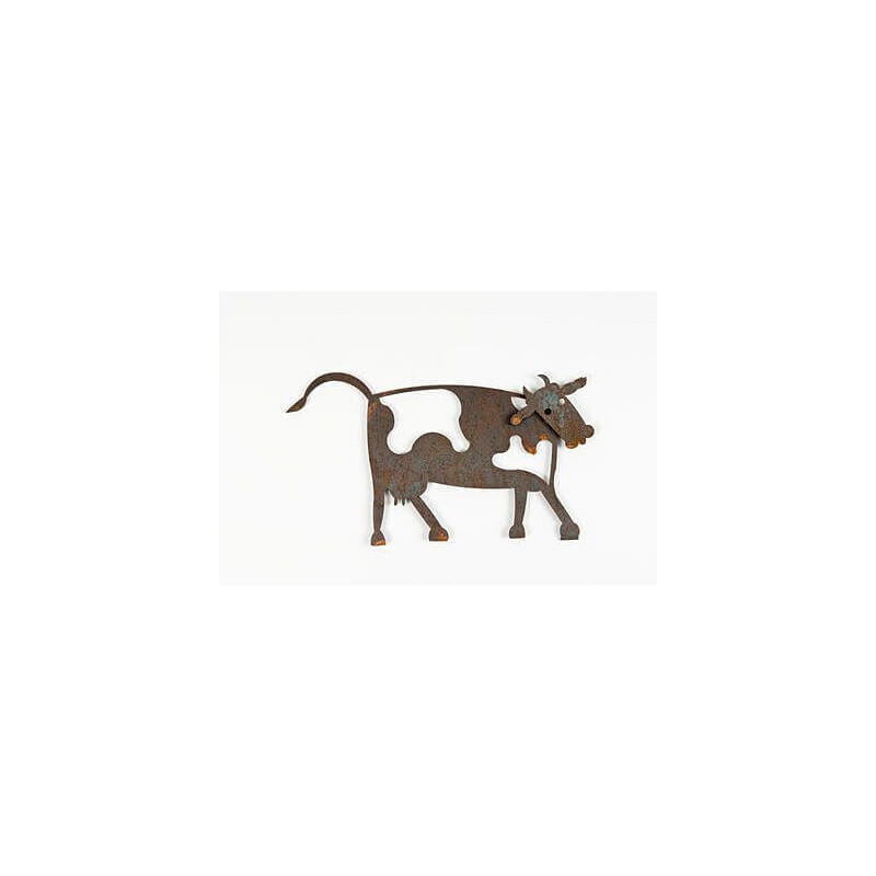 Cow One Magnet Garden Art