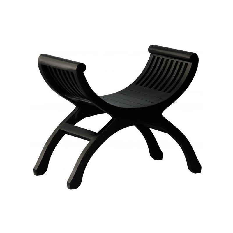 CT 1 Seater bedroom bench Stool in Black