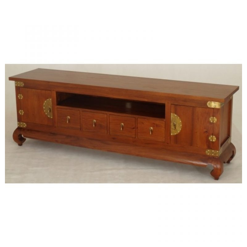 CT 2 Door 4 DVD Drawer Chinese Low Entertainment Unit