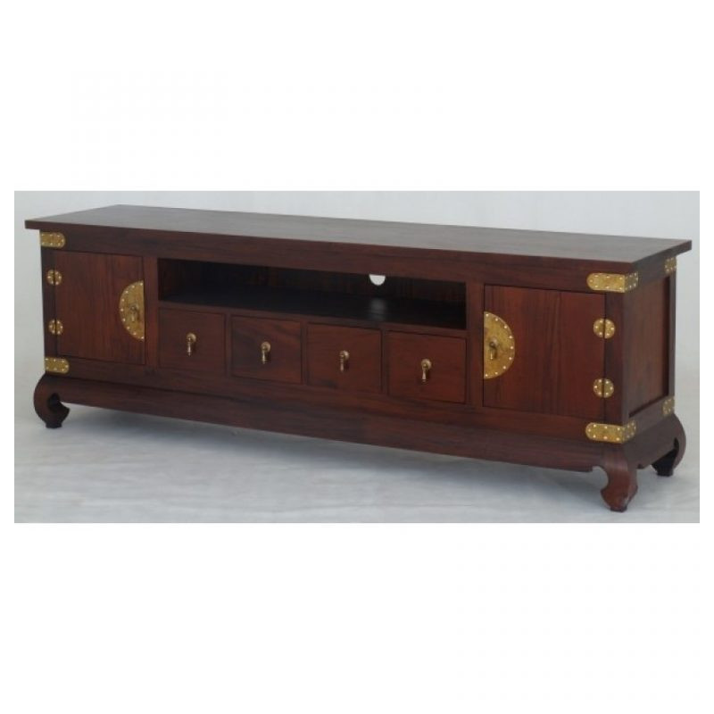 CT 2 Door 4 DVD Drawer Chinese Low Entertainment Unit