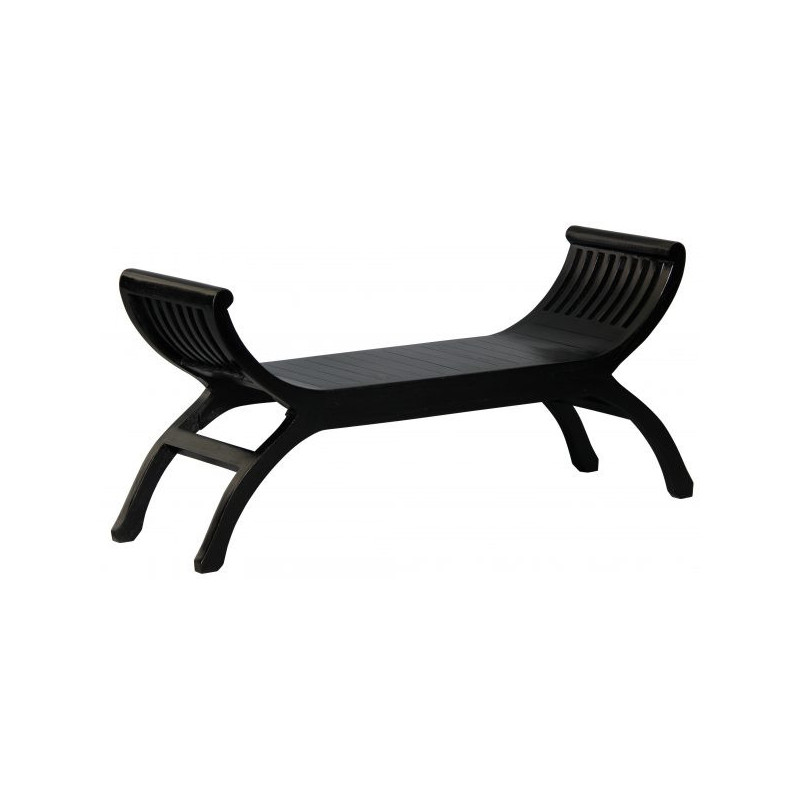 CT 2 Seater Bedroom Bench Stool in Black