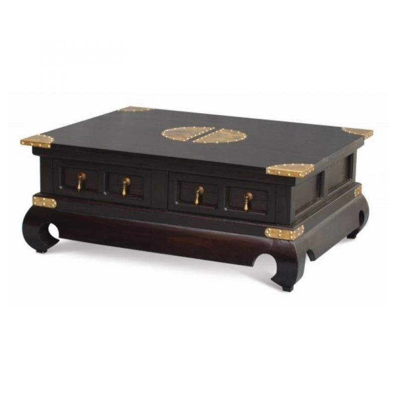 CT 4 Drawer Chinese Coffee Table 100 x 100 cm