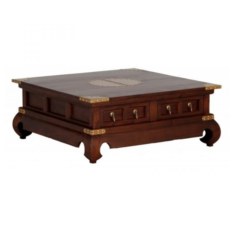 CT 4 Drawer Chinese Coffee Table 100 x 100 cm