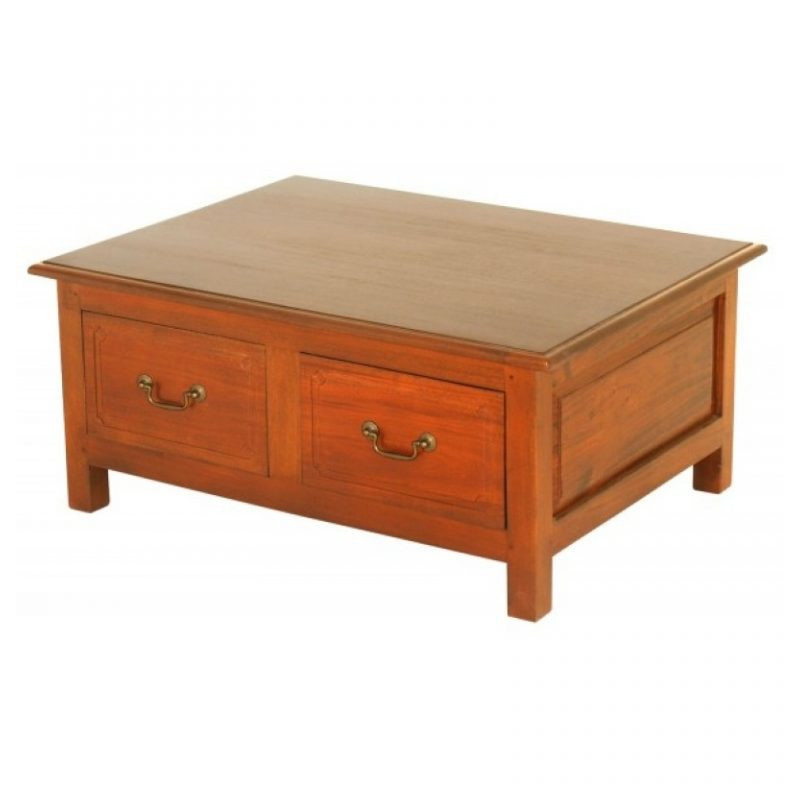 CT 4 Drawer Straight Leg Coffee Table