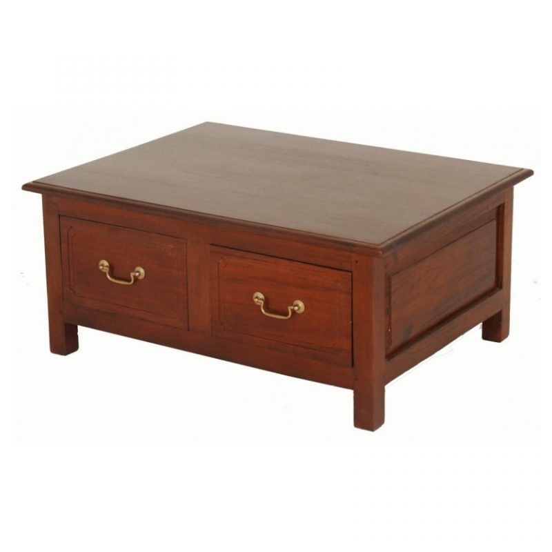CT 4 Drawer Straight Leg Coffee Table