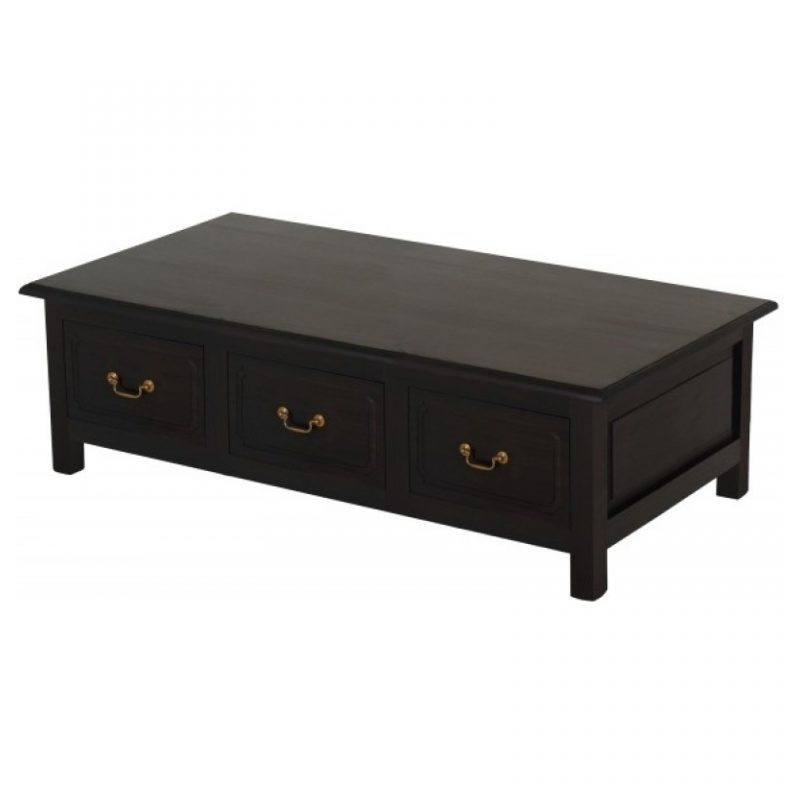 CT 6 Drawer Straight Leg Coffee Table