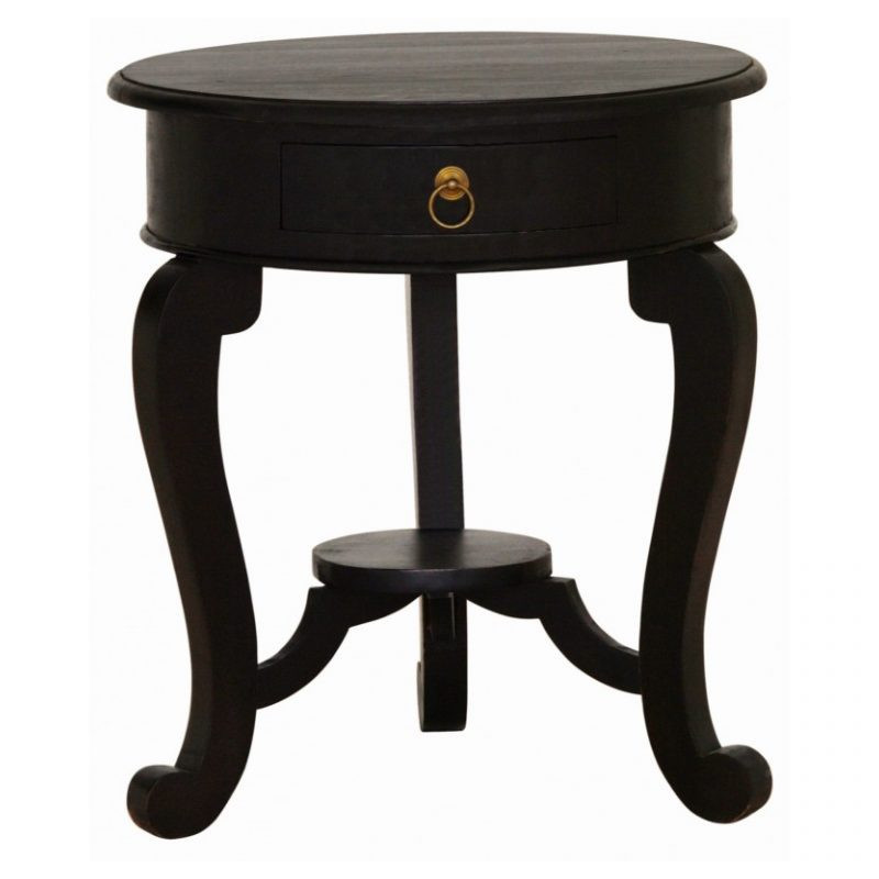 CT Cabriol leg 1 Drawer Lamp Table