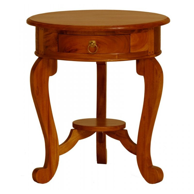 CT Cabriol leg 1 Drawer Lamp Table