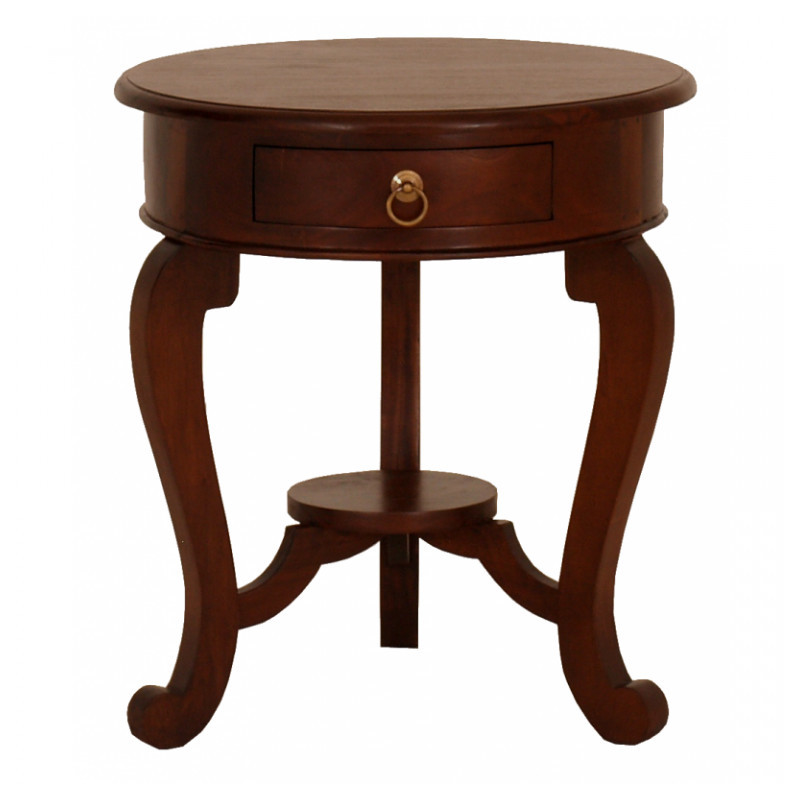 CT Cabriol leg 1 Drawer Lamp Table