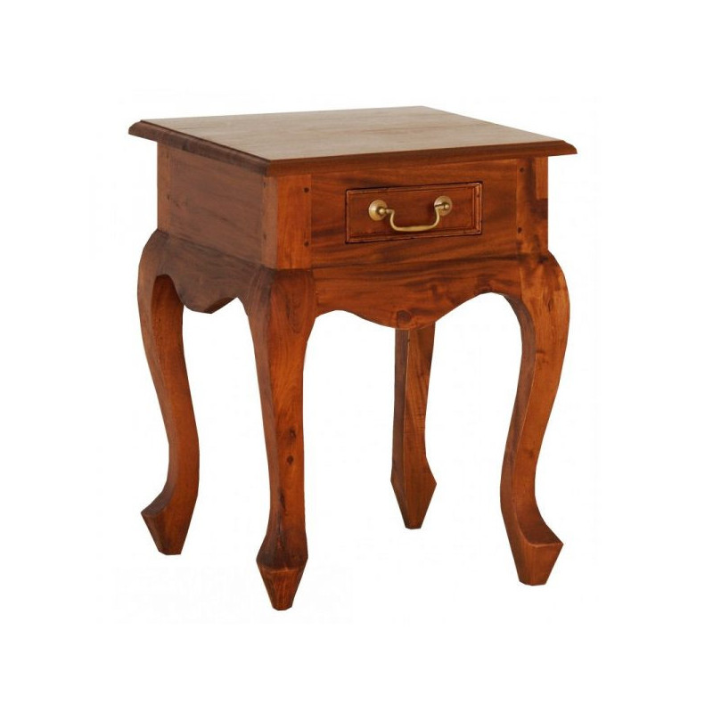 CT Queen Ann 1 Drawer Lamp Table