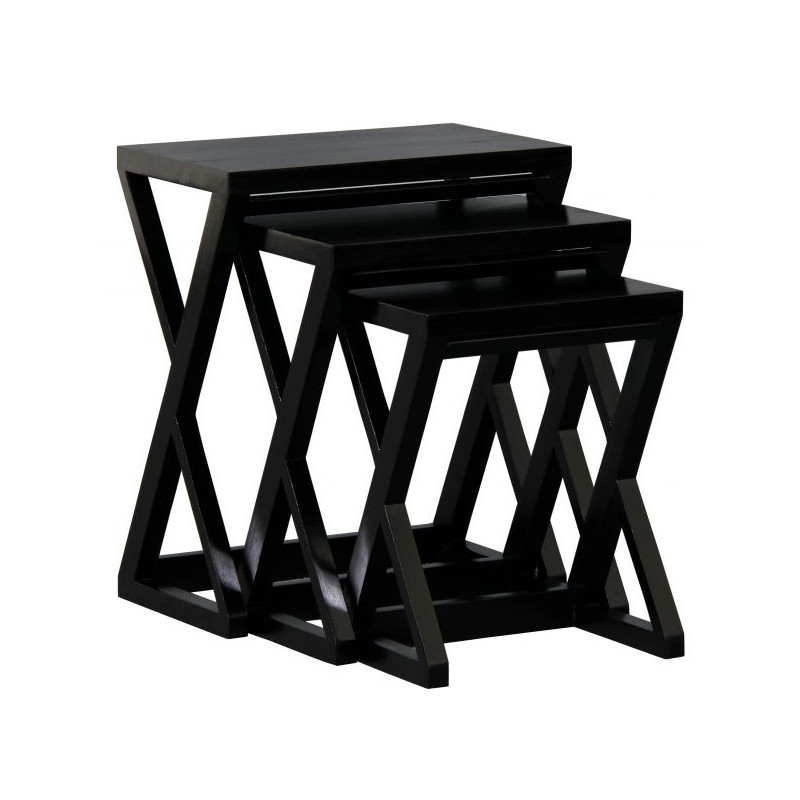CT Z Style Nest of Table in Black