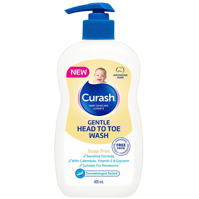 Curash Gentle Head To Toe Wash 400ml