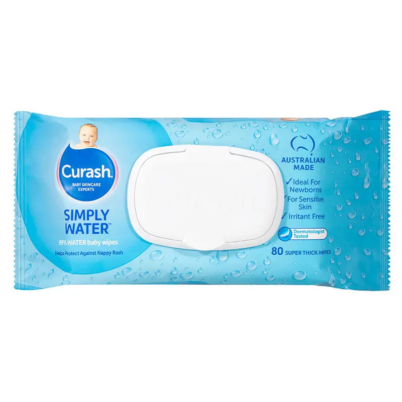 Curash Water Wipes 80 Pack