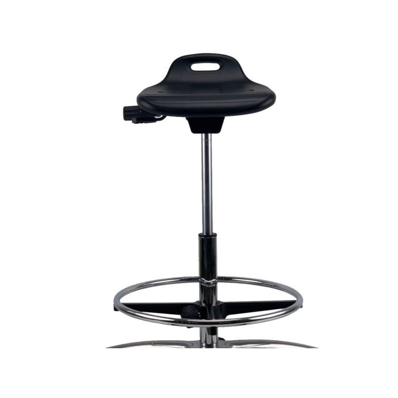 CURRIE Sit-Stand Chrome Base Drafting Office Chair
