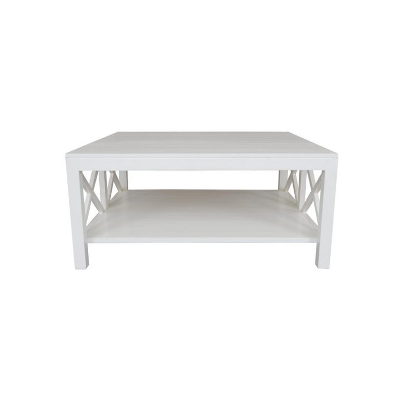 DA Catalina Crossed White Coffee Table
