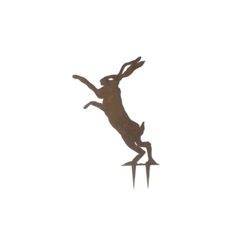 Dancing Hare Stake 1 Garden Art