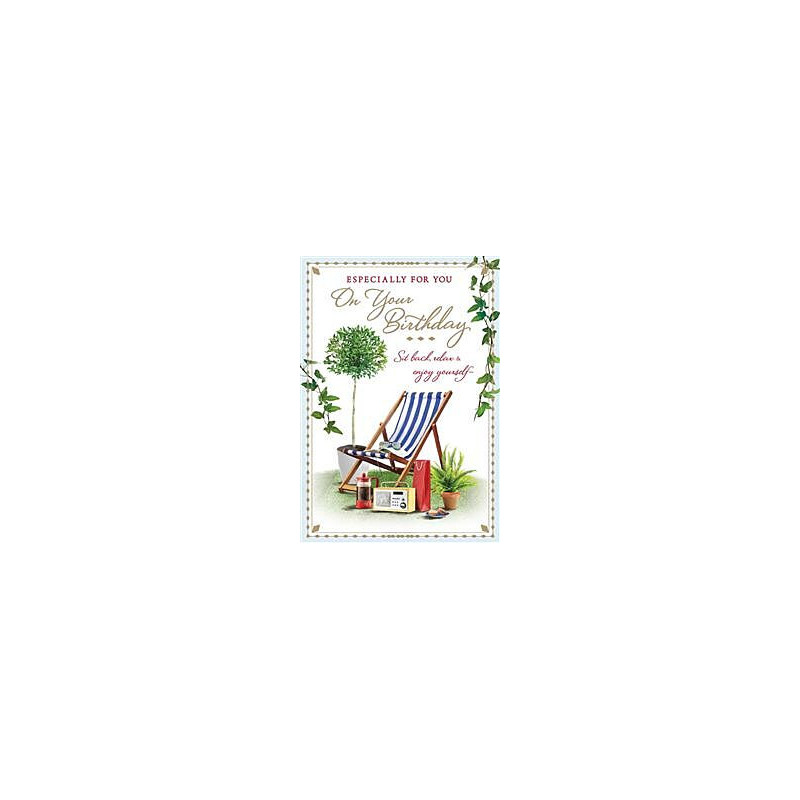 Deck Chair Greeting Card