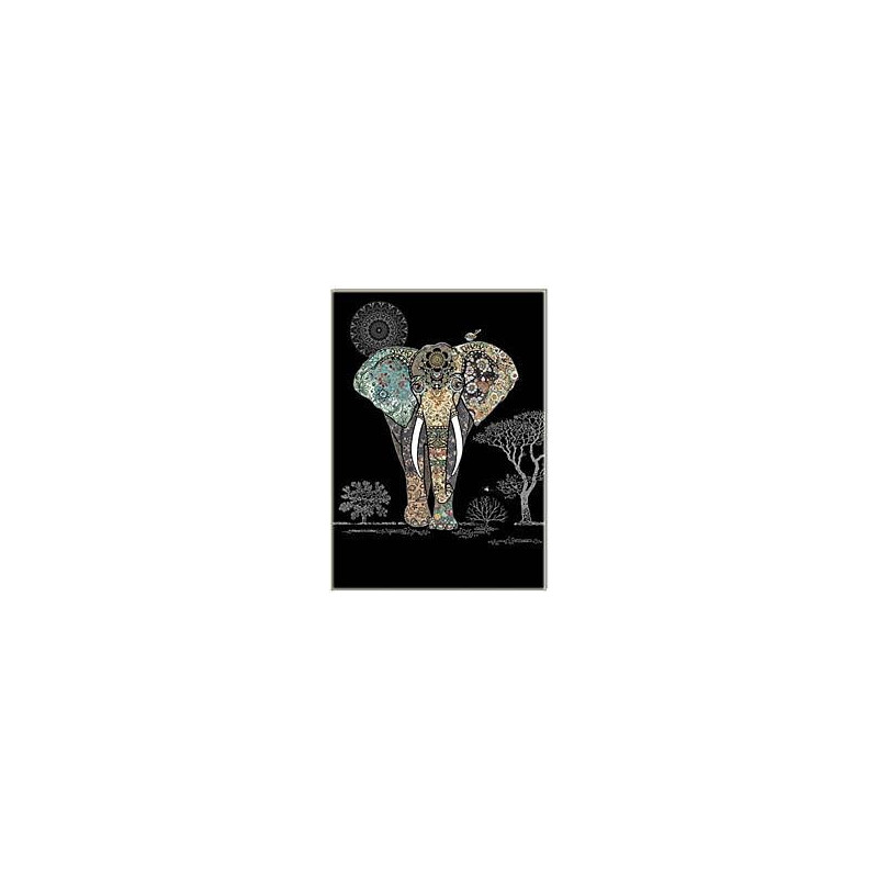 Decorative Elephant Greeting Card Jewels