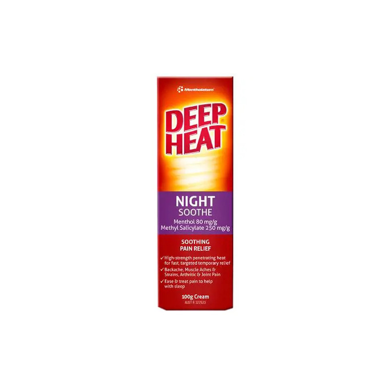 Deep Heat Night Soothe Pain Relief Cream 100g