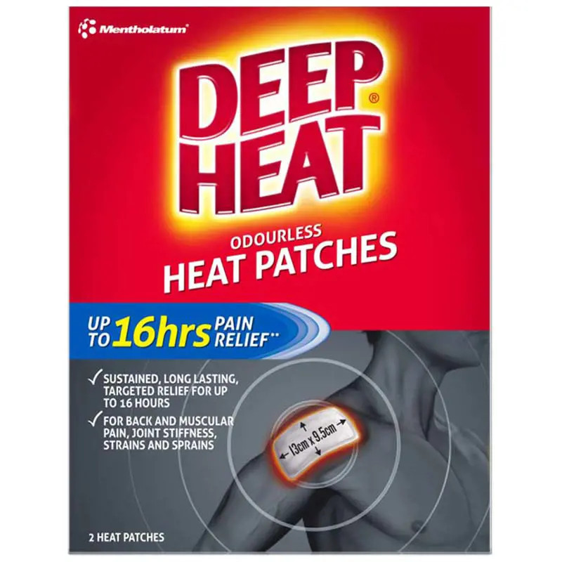 Deep Heat Odourless Heat Patches 2 Pack
