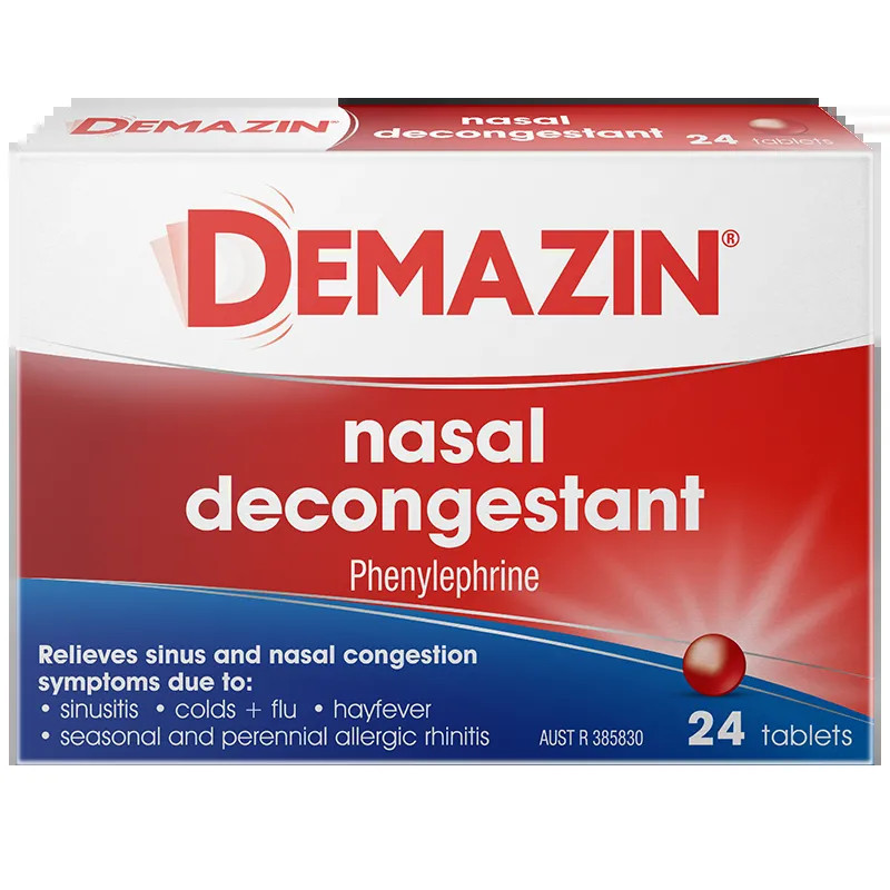 Demazin Nasal Decongestant 24 Tablets