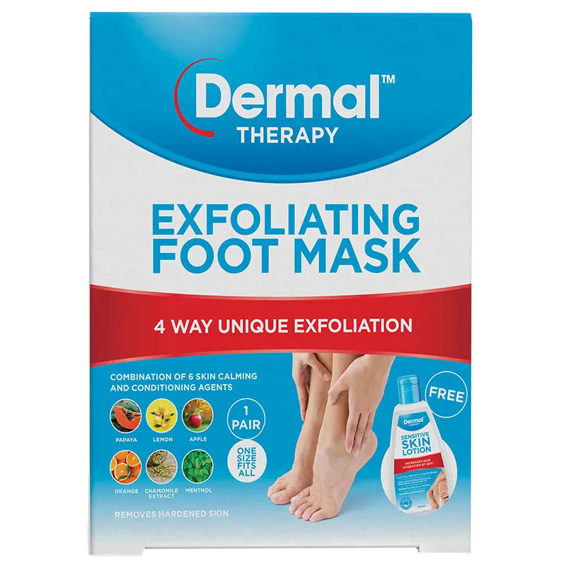 Dermal Therapy Exfoliating Foot Mask 1 Pack