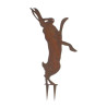 Dancing Hare Stake 2 Garden Art