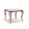 BT Chateau Side Table with White Glass Top