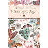 Autumn Tones Hearts Birds and Glasses Greeting Card
