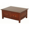 CT 4 Drawer Straight Leg Coffee Table