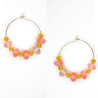 18K Gold Plated Gemstone Earrings