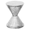CT Hourglass Aluminium Lamp Table
