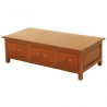 CT 6 Drawer Straight Leg Coffee Table