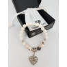 BANKSI SOFT & SWEET Zebra Jasper and White Lava Stone bracelet