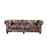 BT Chesterfield Patchwork 3 Seater Sofa
