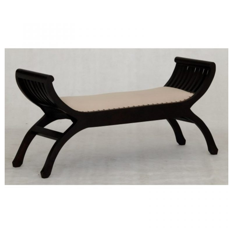 CT Upholstered 2 Seater Stool