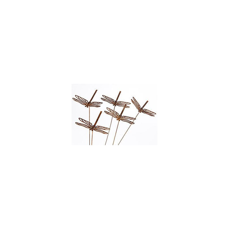 Dragonfly Garden Stake Three Garden Art