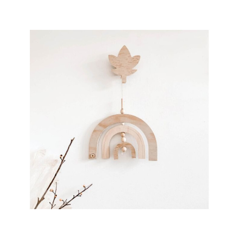 Ekokids Boho Rainbow Nursery Mobile