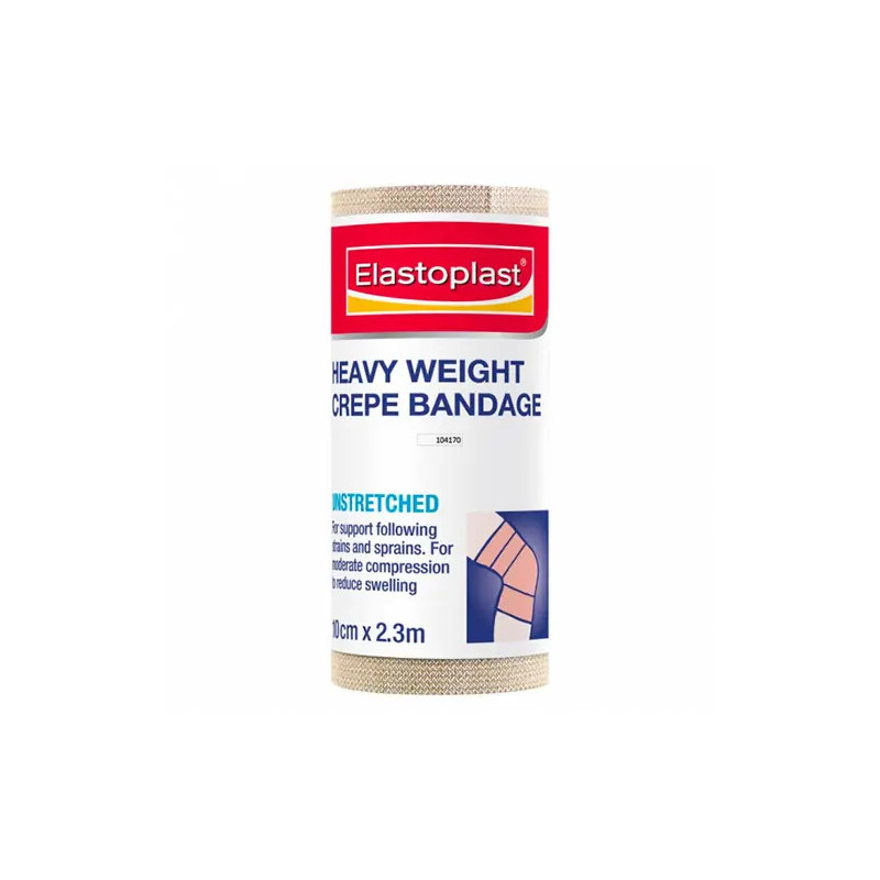 Elastoplast Heavy Weight Crepe Bandage Unstretched Tan 10cm x 2.3m
