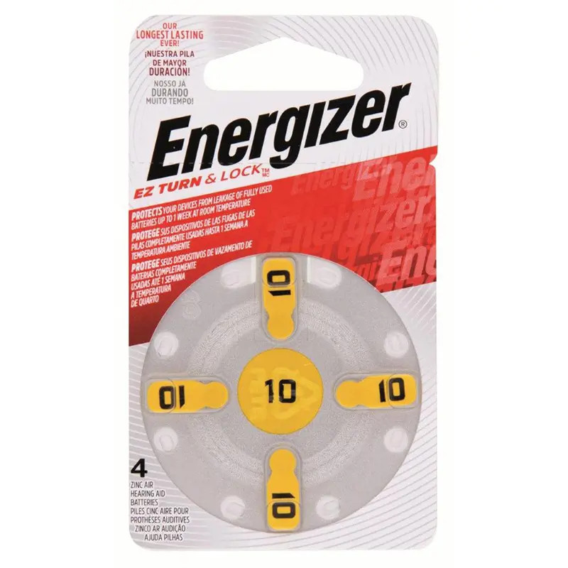 Energizer Hearing Aid Az10 Dpa4 Ez 4 Pack