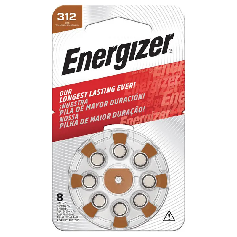 Energizer Hearing Aid Az312 P/S 8 Pack