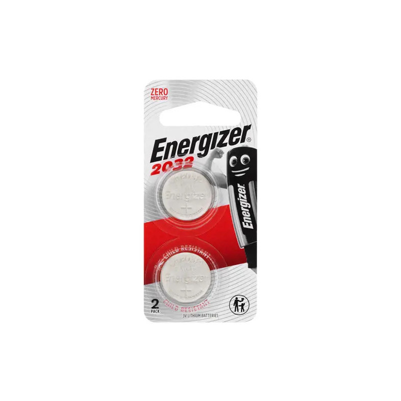 Energizer Lithium Battery CR2032 3 Volts 2 Pack