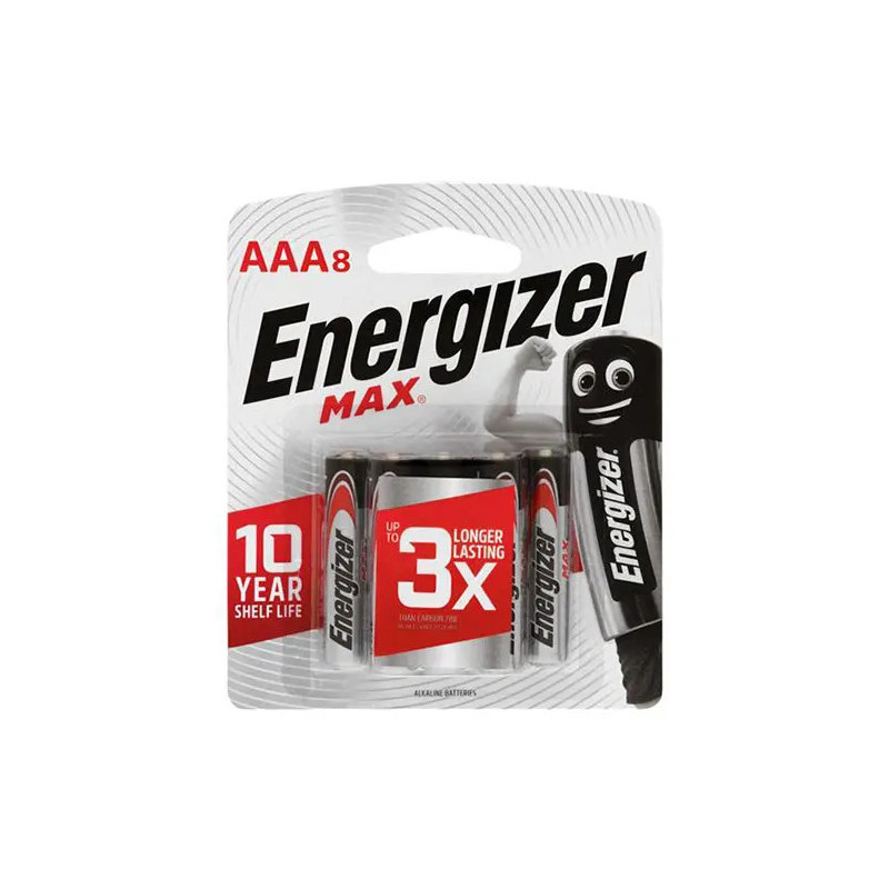 Energizer Max E92 AAA 8 Pack