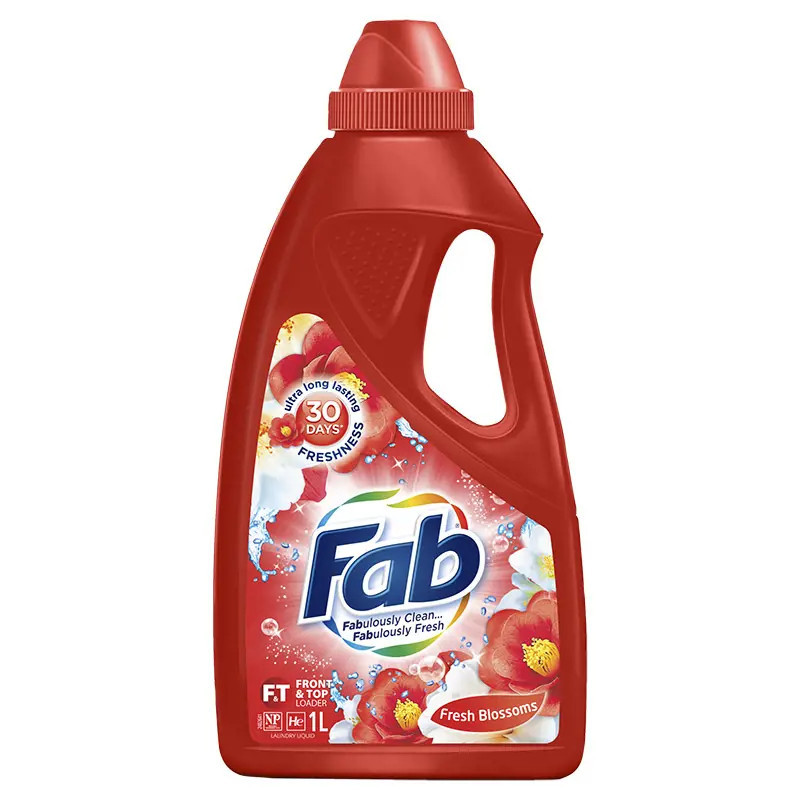 Fab Sunshine Fresh Front & Top Loader Liquid 1 Litre