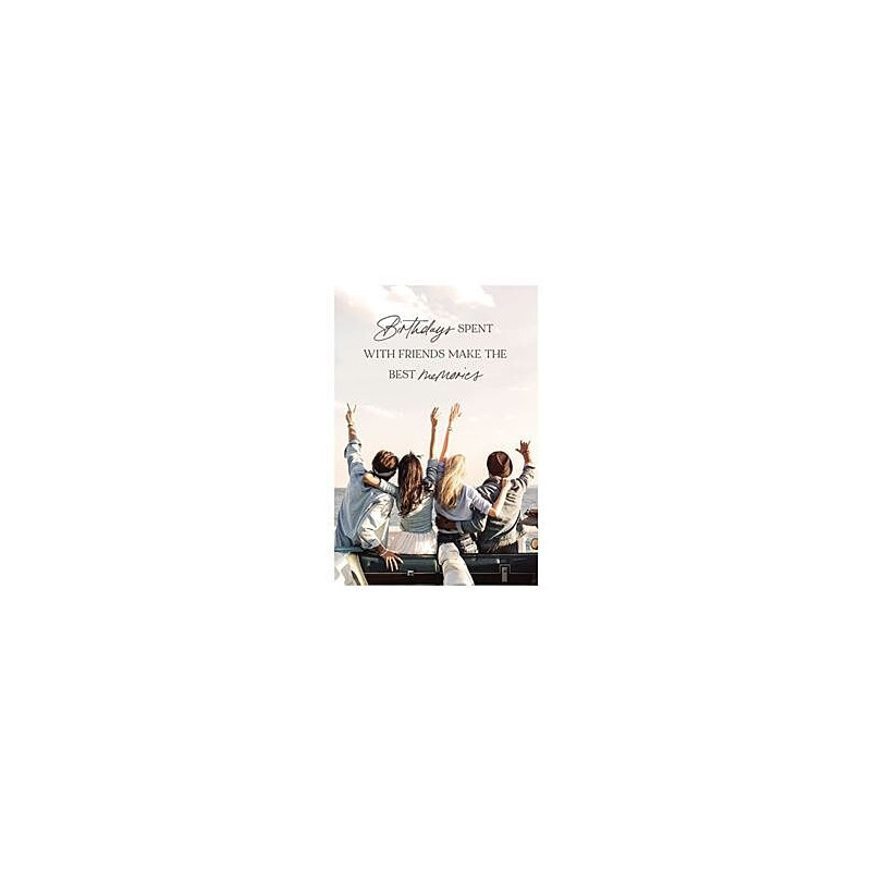 Female Friends Sitting on Car Greeting Card