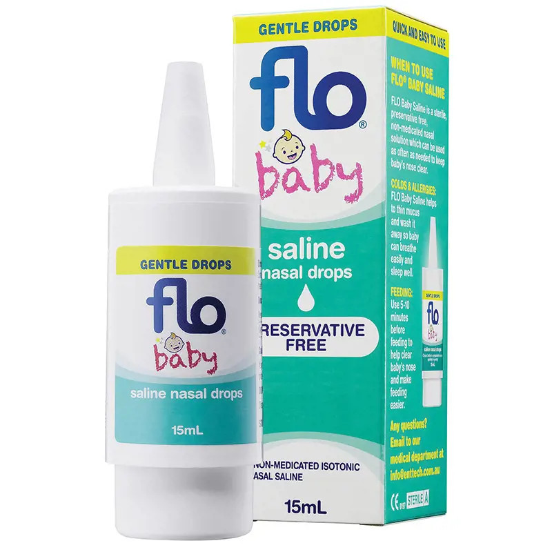 Flo Baby Saline+ Nasal Drop 15ml