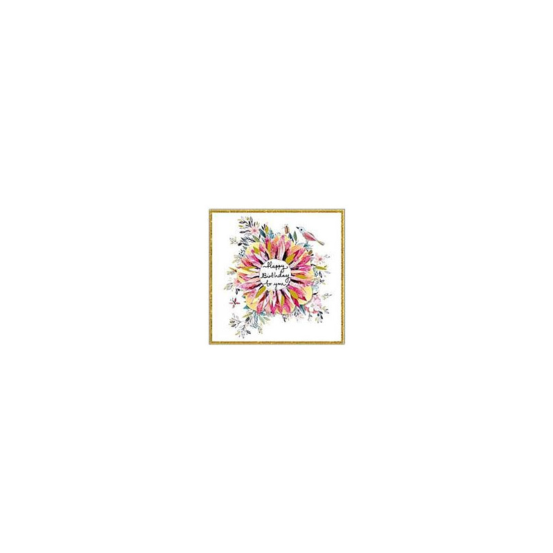 Floral Wreath Greeting Card Artisan