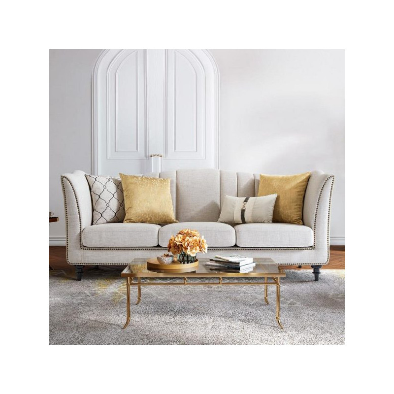 FX Bella 3 Seater Sofa – Fabric Beige